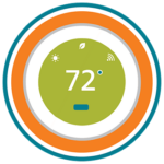 an icon of a Smart thermostat