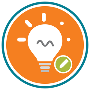 icon of a light bulb